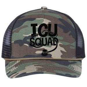 Trauma Nurse Squad Intensive Emergency Critical Care Nurse Retro Rope Trucker Hat Cap