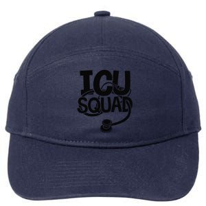 Trauma Nurse Squad Intensive Emergency Critical Care Nurse 7-Panel Snapback Hat