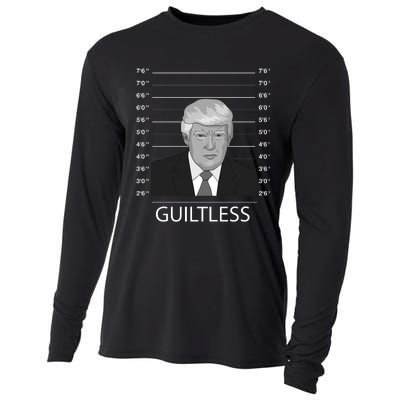 Trump Never Surrender Donald Trump Mugshot 2024 Cooling Performance Long Sleeve Crew