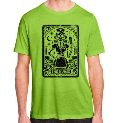 The Nurse Skeleton Tarot Card Funny Nursing Nurse Rn Lpn Np Gift Adult ChromaSoft Performance T-Shirt