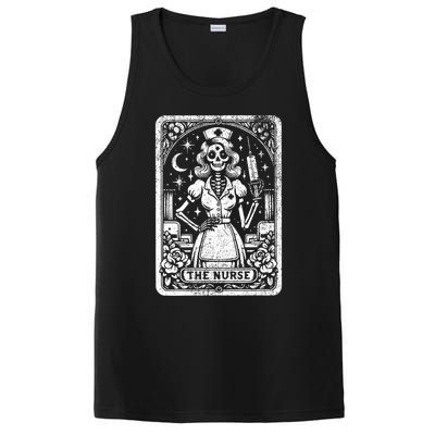 The Nurse Skeleton Tarot Card Funny Nursing Nurse Rn Lpn Np Gift PosiCharge Competitor Tank