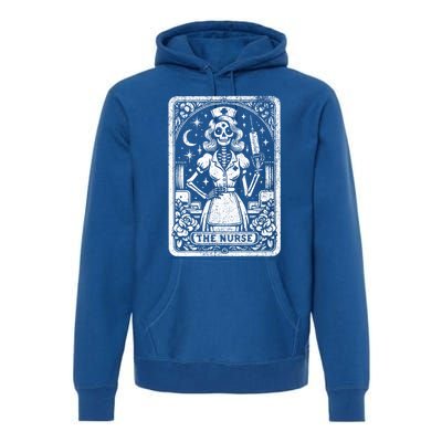 The Nurse Skeleton Tarot Card Funny Nursing Nurse Rn Lpn Np Gift Premium Hoodie