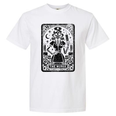 The Nurse Skeleton Tarot Card Funny Nursing Nurse Rn Lpn Np Gift Garment-Dyed Heavyweight T-Shirt