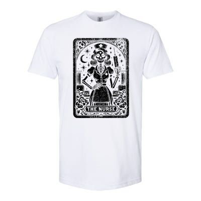 The Nurse Skeleton Tarot Card Funny Nursing Nurse Rn Lpn Np Gift Softstyle CVC T-Shirt