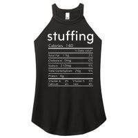 thanksgiving nutrition stuffing facts matching family Women's Perfect Tri Rocker Tank