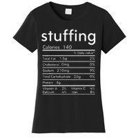 thanksgiving nutrition stuffing facts matching family Women's T-Shirt