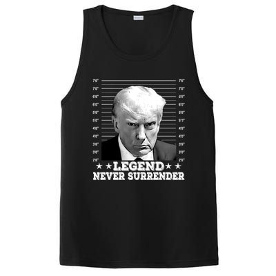 Trump Never Surrender Donald Trump Mugshot Trump 2024 PosiCharge Competitor Tank