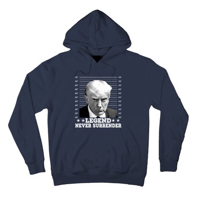 Trump Never Surrender Donald Trump Mugshot Trump 2024 Hoodie