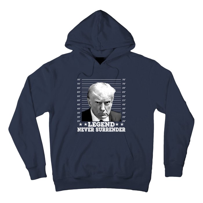 Trump Never Surrender Donald Trump Mugshot Trump 2024 Hoodie