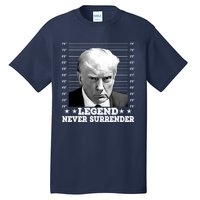 Trump Never Surrender Donald Trump Mugshot Trump 2024 Tall T-Shirt