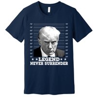 Trump Never Surrender Donald Trump Mugshot Trump 2024 Premium T-Shirt