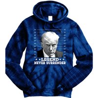 Trump Never Surrender Donald Trump Mugshot Trump 2024 Tie Dye Hoodie