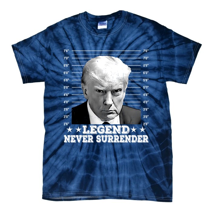 Trump Never Surrender Donald Trump Mugshot Trump 2024 Tie-Dye T-Shirt