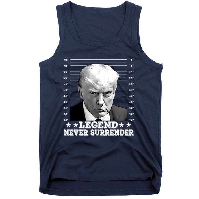 Trump Never Surrender Donald Trump Mugshot Trump 2024 Tank Top