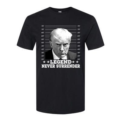 Trump Never Surrender Donald Trump Mugshot Trump 2024 Softstyle CVC T-Shirt