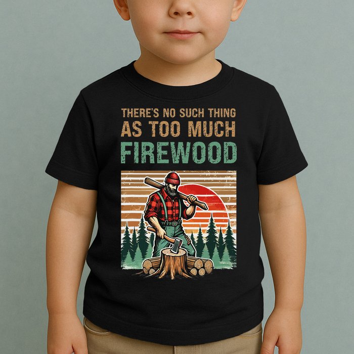 ThereS No Such Thing As Too Much Firewood Woodworking. Toddler T-Shirt