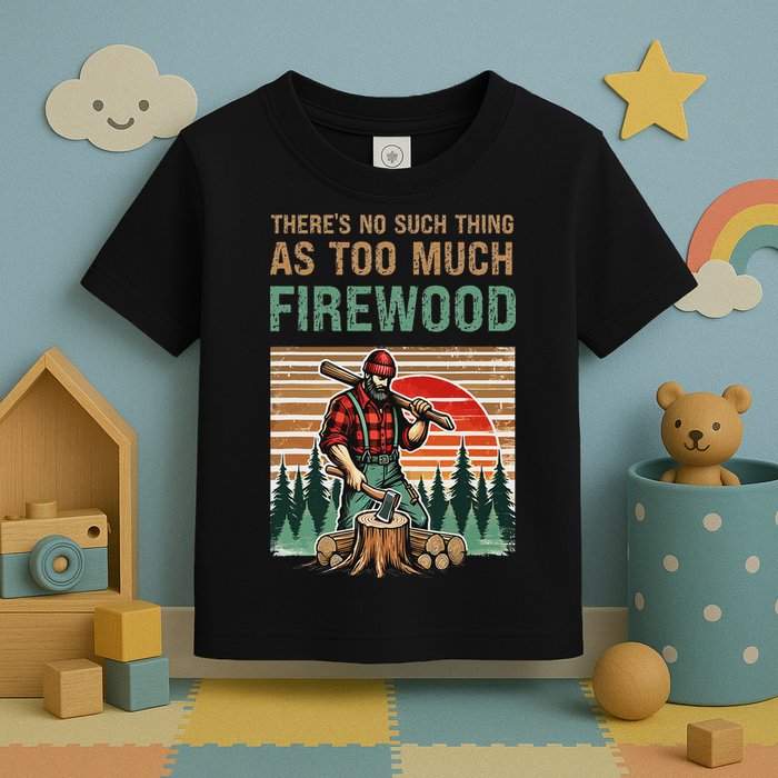 ThereS No Such Thing As Too Much Firewood Woodworking. Toddler T-Shirt