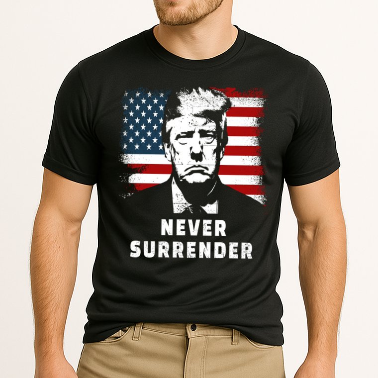 Trump Never Surrender Cooling Performance Crew T-Shirt