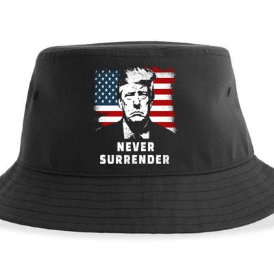 Trump Never Surrender Sustainable Bucket Hat