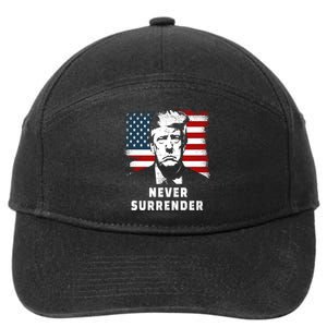 Trump Never Surrender 7-Panel Snapback Hat