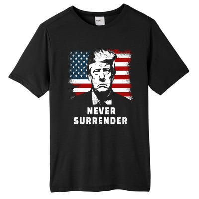 Trump Never Surrender Tall Fusion ChromaSoft Performance T-Shirt