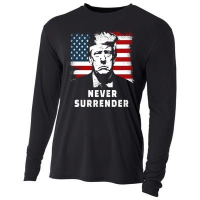 Trump Never Surrender Cooling Performance Long Sleeve Crew