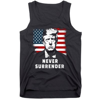 Trump Never Surrender Tank Top