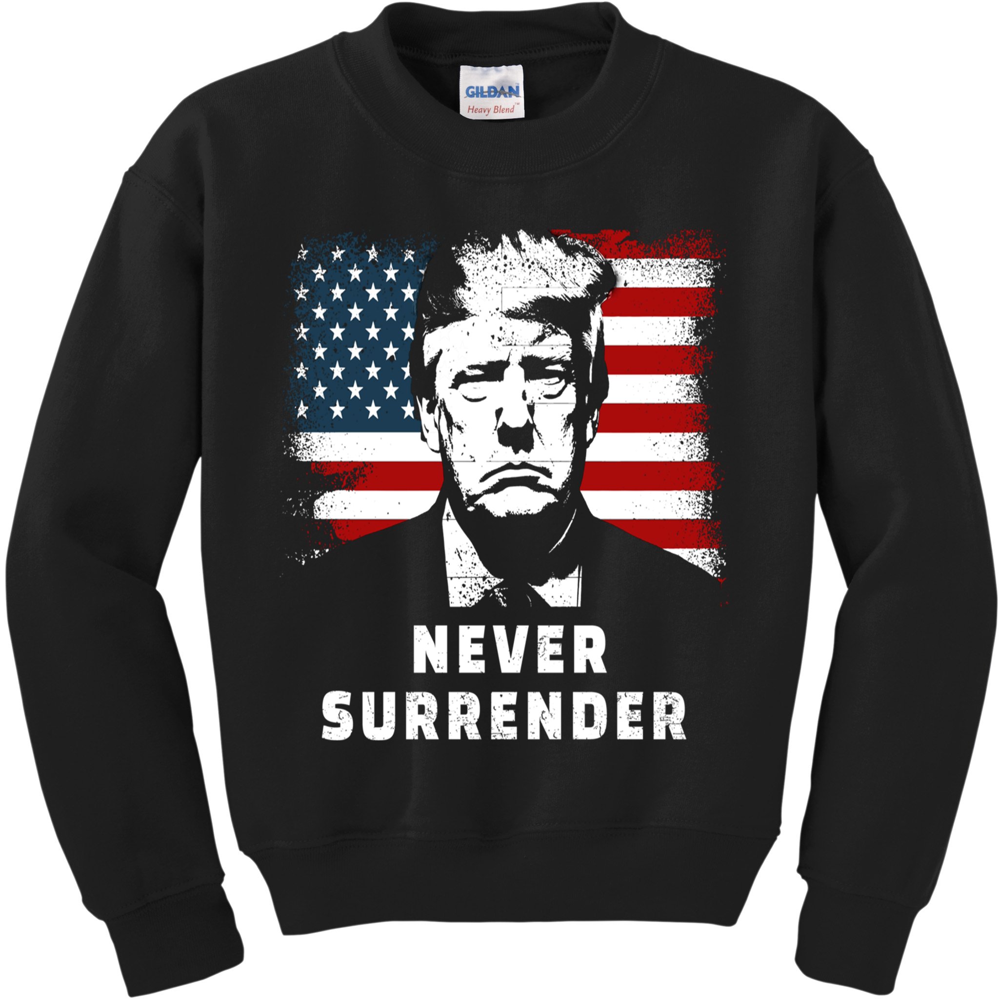 Trump Never Surrender Kids Sweatshirt