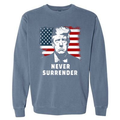 Trump Never Surrender Garment-Dyed Sweatshirt