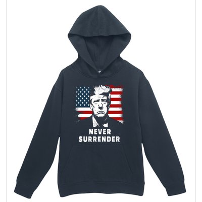 Trump Never Surrender Urban Pullover Hoodie