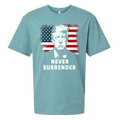 Trump Never Surrender Sueded Cloud Jersey T-Shirt