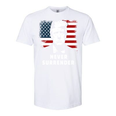 Trump Never Surrender Softstyle CVC T-Shirt