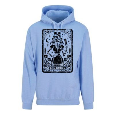 The Nurse Skeleton Tarot Card Funny Nursing Nurse Rn Lpn Np Unisex Surf Hoodie