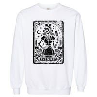 The Nurse Skeleton Tarot Card Funny Nursing Nurse Rn Lpn Np Garment-Dyed Sweatshirt