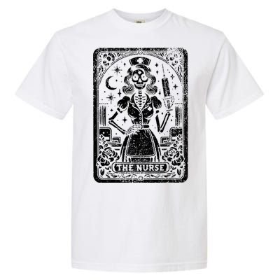 The Nurse Skeleton Tarot Card Funny Nursing Nurse Rn Lpn Np Garment-Dyed Heavyweight T-Shirt