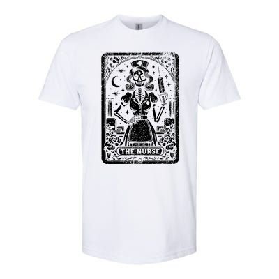 The Nurse Skeleton Tarot Card Funny Nursing Nurse Rn Lpn Np Softstyle CVC T-Shirt