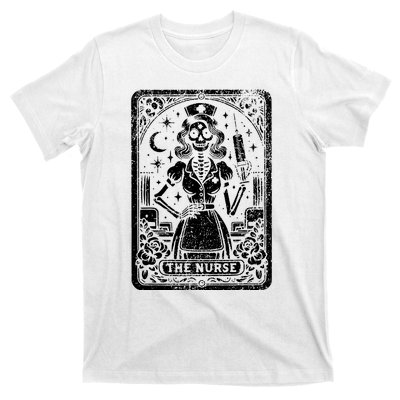 The Nurse Skeleton Tarot Card Funny Nursing Nurse Rn Lpn Np T-Shirt