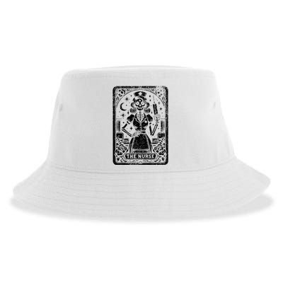 The Nurse Skeleton Tarot Card Funny Nursing Nurse Rn Lpn Np Sustainable Bucket Hat