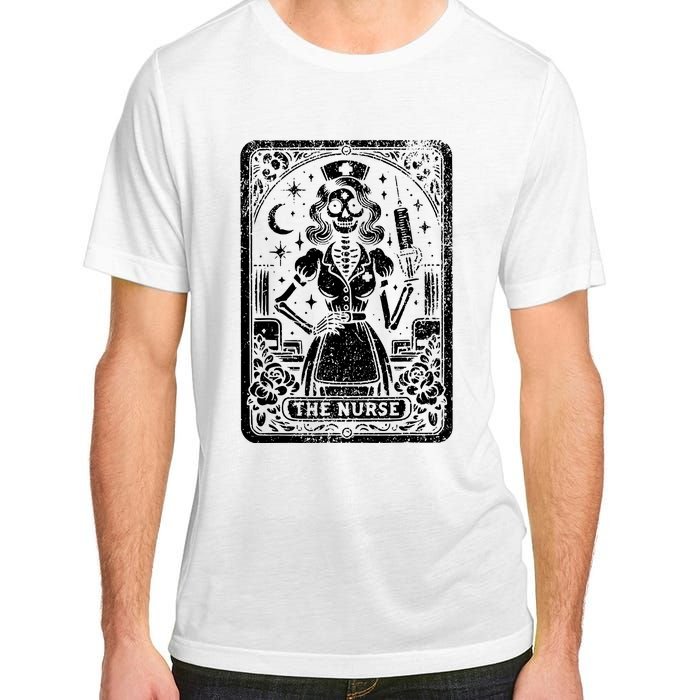 The Nurse Skeleton Tarot Card Funny Nursing Nurse Rn Lpn Np Adult ChromaSoft Performance T-Shirt