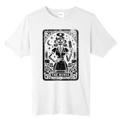 The Nurse Skeleton Tarot Card Funny Nursing Nurse Rn Lpn Np Tall Fusion ChromaSoft Performance T-Shirt