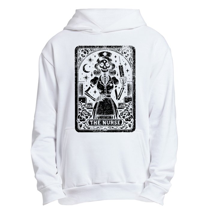 The Nurse Skeleton Tarot Card Funny Nursing Nurse Rn Lpn Np Urban Pullover Hoodie