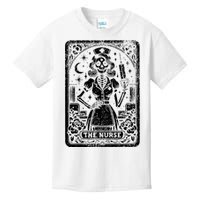 The Nurse Skeleton Tarot Card Funny Nursing Nurse Rn Lpn Np Kids T-Shirt