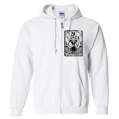 The Nurse Skeleton Tarot Card Funny Nursing Nurse Rn Lpn Np Full Zip Hoodie