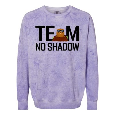 Team No Shadow Happy Groundhog Day Matching Gift Colorblast Crewneck Sweatshirt