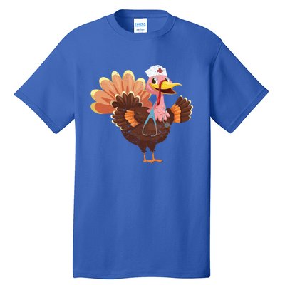 Turkey Nurse Stethoscope Funny Thanksgiving Nurses Rn Icu Er Gift Tall T-Shirt