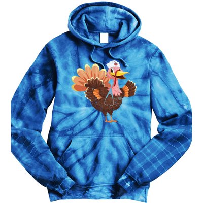 Turkey Nurse Stethoscope Funny Thanksgiving Nurses Rn Icu Er Gift Tie Dye Hoodie