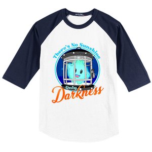 Theres No Sunshine Only Darkness Lumalee Luma Star Gamer Baseball Sleeve Shirt