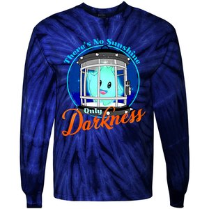 Theres No Sunshine Only Darkness Lumalee Luma Star Gamer Tie-Dye Long Sleeve Shirt