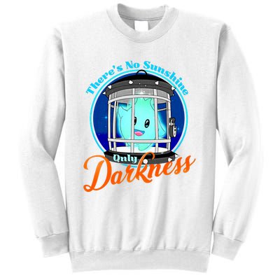 Theres No Sunshine Only Darkness Lumalee Luma Star Gamer Sweatshirt