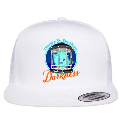Theres No Sunshine Only Darkness Lumalee Luma Star Gamer Flat Bill Trucker Hat